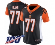 Women's Cincinnati Bengals #77 Cordy Glenn Black Team Color Vapor Untouchable Limited Player 100th Season Football Jersey