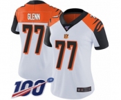 Women's Cincinnati Bengals #77 Cordy Glenn White Vapor Untouchable Limited Player 100th Season Football Jersey