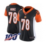 Women's Cincinnati Bengals #78 Anthony Munoz Black Team Color Vapor Untouchable Limited Player 100th Season Football Jersey