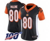 Women's Cincinnati Bengals #80 Josh Malone Black Team Color Vapor Untouchable Limited Player 100th Season Football Jersey