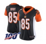 Women's Cincinnati Bengals #85 Tyler Eifert Black Team Color Vapor Untouchable Limited Player 100th Season Football Jersey