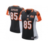 Women's Cincinnati Bengals #85 Tyler Eifert Nike Black 50th Anniversary Patch Game Jersey