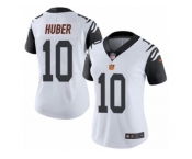 Women's Nike Cincinnati Bengals #10 Kevin Huber Limited White Rush NFL Jersey
