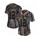 Women's Nike Cincinnati Bengals #12 Alex Erickson Limited Camo Rush Realtree NFL Jersey