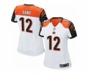 Women's Nike Cincinnati Bengals #12 Mohamed Sanu Game White NFL Jersey