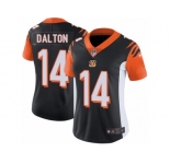 Women's Nike Cincinnati Bengals #14 Andy Dalton Vapor Untouchable Limited Black Team Color NFL Jersey