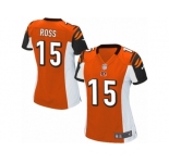 Women's Nike Cincinnati Bengals #15 John Ross Limited Orange Alternate NFL Jersey