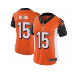 Women's Nike Cincinnati Bengals #15 John Ross Vapor Untouchable Limited Orange Alternate NFL Jersey