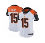 Women's Nike Cincinnati Bengals #15 John Ross Vapor Untouchable Limited White NFL Jersey