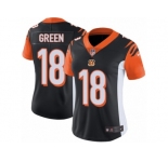Women's Nike Cincinnati Bengals #18 A.J. Green Vapor Untouchable Limited Black Team Color NFL Jersey