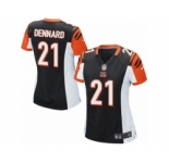 Women's Nike Cincinnati Bengals #21 Darqueze Dennard Game Black Team Color NFL Jersey