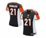 Women's Nike Cincinnati Bengals #21 Darqueze Dennard Game Black Team Color NFL Jersey