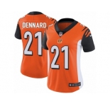 Women's Nike Cincinnati Bengals #21 Darqueze Dennard Vapor Untouchable Limited Orange Alternate NFL Jersey