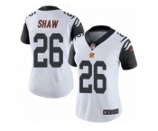 Women's Nike Cincinnati Bengals #26 Josh Shaw Limited White Rush NFL Jersey