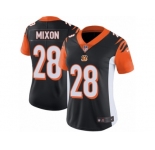 Women's Nike Cincinnati Bengals #28 Joe Mixon Vapor Untouchable Limited Black Team Color NFL Jersey