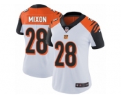 Women's Nike Cincinnati Bengals #28 Joe Mixon Vapor Untouchable Limited White NFL Jersey