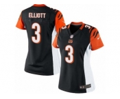 Women's Nike Cincinnati Bengals #3 Jake Elliott Limited Black Team Color NFL Jersey