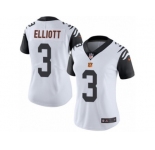 Women's Nike Cincinnati Bengals #3 Jake Elliott Limited White Rush NFL Jersey