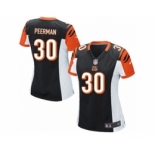 Women's Nike Cincinnati Bengals #30 Cedric Peerman Game Black Team Color NFL Jersey