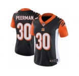 Women's Nike Cincinnati Bengals #30 Cedric Peerman Vapor Untouchable Limited Black Team Color NFL Jersey