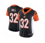 Women's Nike Cincinnati Bengals #32 Jeremy Hill Vapor Untouchable Limited Black Team Color NFL Jersey