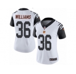 Women's Nike Cincinnati Bengals #36 Shawn Williams Limited White Rush NFL Jersey