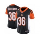 Women's Nike Cincinnati Bengals #36 Shawn Williams Vapor Untouchable Limited Black Team Color NFL Jersey