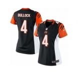 Women's Nike Cincinnati Bengals #4 Randy Bullock Limited Black Team Color NFL Jersey