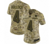 Women's Nike Cincinnati Bengals #4 Randy Bullock Limited Camo 2018 Salute to Service NFL Jersey
