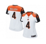 Women's Nike Cincinnati Bengals #4 Randy Bullock Limited White NFL Jersey