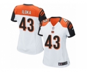 Women's Nike Cincinnati Bengals #43 George Iloka Game White NFL Jersey