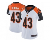 Women's Nike Cincinnati Bengals #43 George Iloka Vapor Untouchable Limited White NFL Jersey