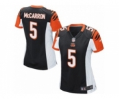Women's Nike Cincinnati Bengals #5 AJ McCarron Game Black Team Color NFL Jersey