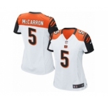Women's Nike Cincinnati Bengals #5 AJ McCarron Game White NFL Jersey