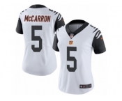 Women's Nike Cincinnati Bengals #5 AJ McCarron Limited White Rush NFL Jersey
