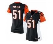 Women's Nike Cincinnati Bengals #51 Kevin Minter Limited Black Team Color NFL Jersey