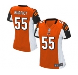 Women's Nike Cincinnati Bengals #55 Vontaze Burfict Game Orange Alternate NFL Jersey
