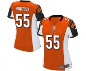 Women's Nike Cincinnati Bengals #55 Vontaze Burfict Game Orange Alternate NFL Jersey