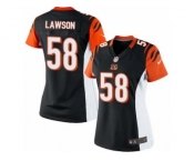 Women's Nike Cincinnati Bengals #58 Carl Lawson Limited Black Team Color NFL Jersey