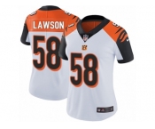 Women's Nike Cincinnati Bengals #58 Carl Lawson Vapor Untouchable Limited White NFL Jersey