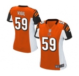 Women's Nike Cincinnati Bengals #59 Nick Vigil Game Orange Alternate NFL Jersey