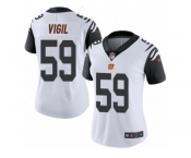 Women's Nike Cincinnati Bengals #59 Nick Vigil Limited White Rush NFL Jersey