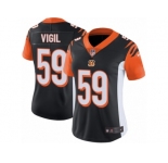 Women's Nike Cincinnati Bengals #59 Nick Vigil Vapor Untouchable Limited Black Team Color NFL Jersey