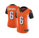 Women's Nike Cincinnati Bengals #6 Jeff Driskel Vapor Untouchable Limited Orange Alternate NFL Jersey