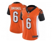 Women's Nike Cincinnati Bengals #6 Jeff Driskel Vapor Untouchable Limited Orange Alternate NFL Jersey