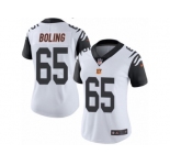 Women's Nike Cincinnati Bengals #65 Clint Boling Limited White Rush NFL Jersey