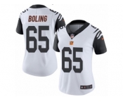 Women's Nike Cincinnati Bengals #65 Clint Boling Limited White Rush NFL Jersey