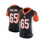 Women's Nike Cincinnati Bengals #65 Clint Boling Vapor Untouchable Limited Black Team Color NFL Jersey