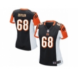 Women's Nike Cincinnati Bengals #68 Kevin Zeitler Game Black Team Color NFL Jersey
