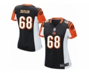 Women's Nike Cincinnati Bengals #68 Kevin Zeitler Game Black Team Color NFL Jersey
